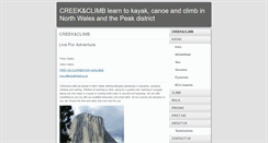 Desktop Screenshot of creekandclimb.org.uk